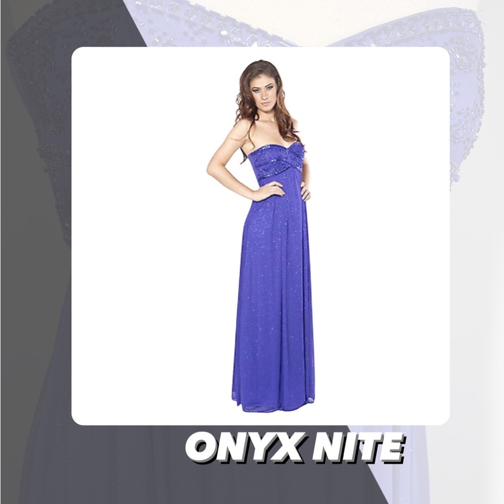EUC Onyx Nite Sweetheart Neckline Formal Dress